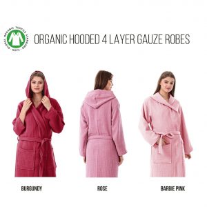 Organic Bliss Luxurious 4-Layer Gauze Robe for Unparalleled Comfort