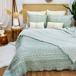 Organic Cotton Aztec Bohemian Throw Blanket Cozy Comfort for Every Home