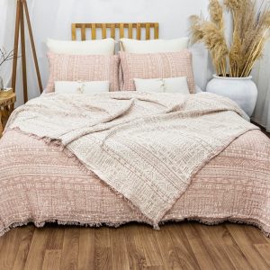 Organic Cotton Aztec Bohemian Throw Blanket Cozy Comfort for Every Home