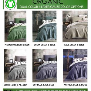 Organic Cotton Muslin Bedcover Soft, Breathable, and OEKO-TEX Certified