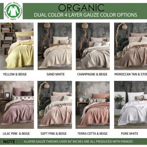 Organic Cotton Muslin Bedcover Soft, Breathable, and OEKO-TEX Certified