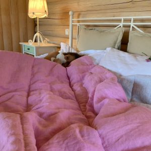 Organic Hemp Linen Comforter Sustainable Comfort in Pink