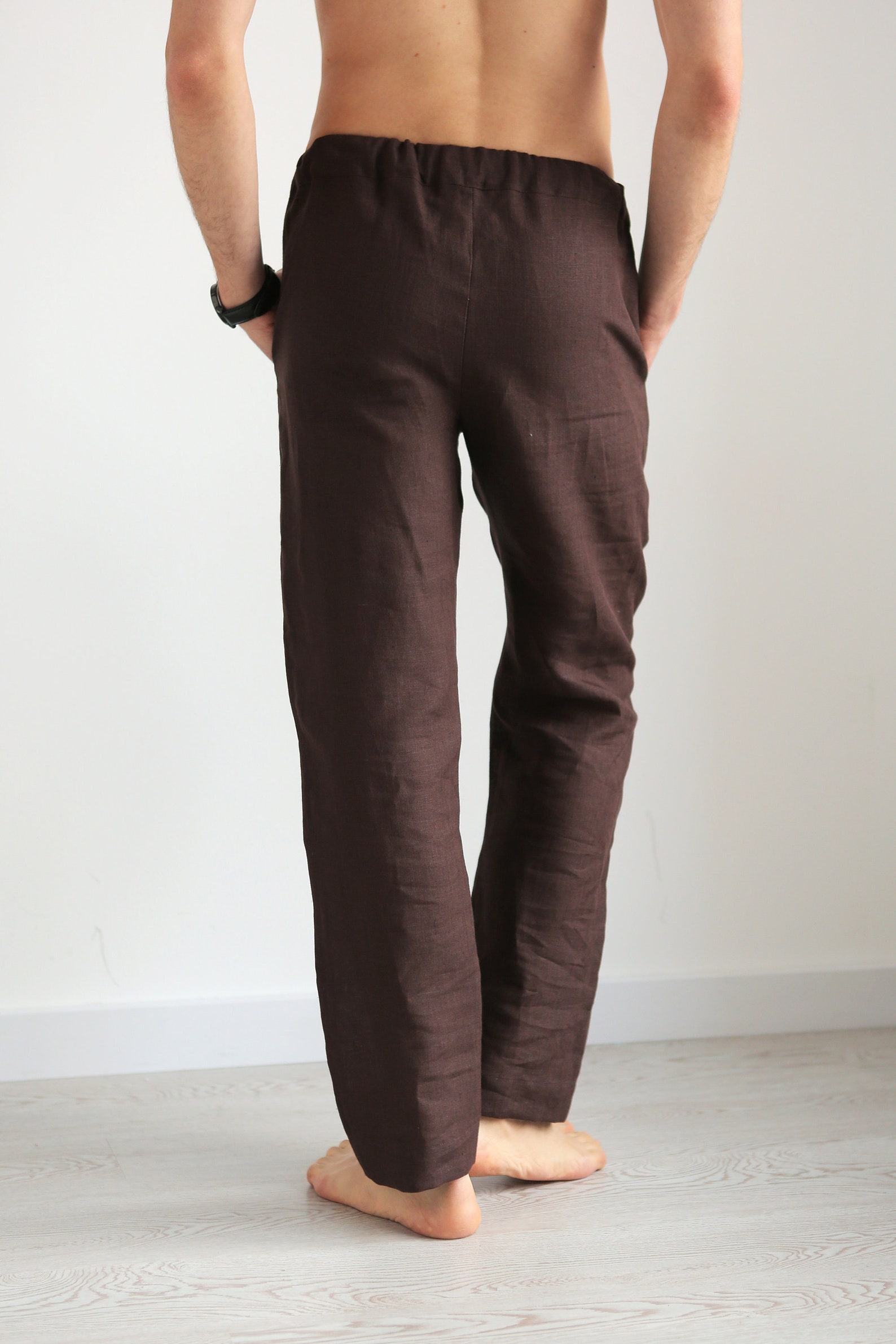 Organic Linen Lounge Pants Sustainable Comfort for Men - Image 3