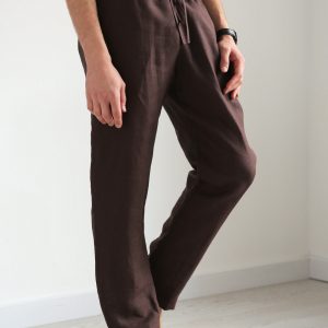 Organic Linen Lounge Pants Sustainable Comfort for Men