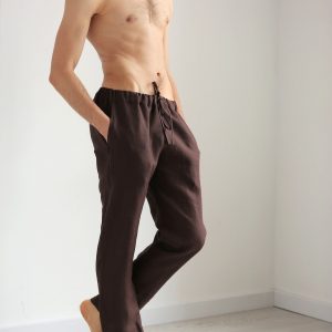 Organic Linen Lounge Pants Sustainable Comfort for Men