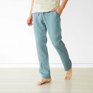 Organic Linen Lounge Pants Sustainable Comfort for Men