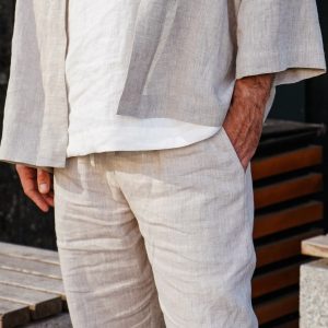 Organic Linen Lounge Pants Sustainable Comfort for Spring and Summer