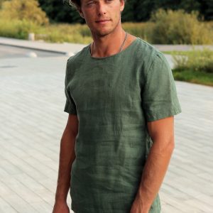 Organic Linen T-Shirt Sustainable Style for the Modern Man