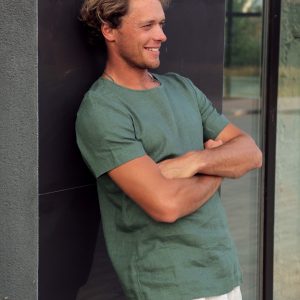 Organic Linen T-Shirt Sustainable Style for the Modern Man