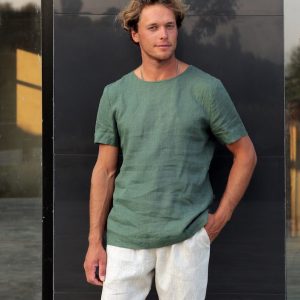 Organic Linen T-Shirt Sustainable Style for the Modern Man