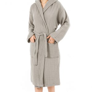 Organic Muslin Robe Cozy, Chic, and Sustainable Comfort