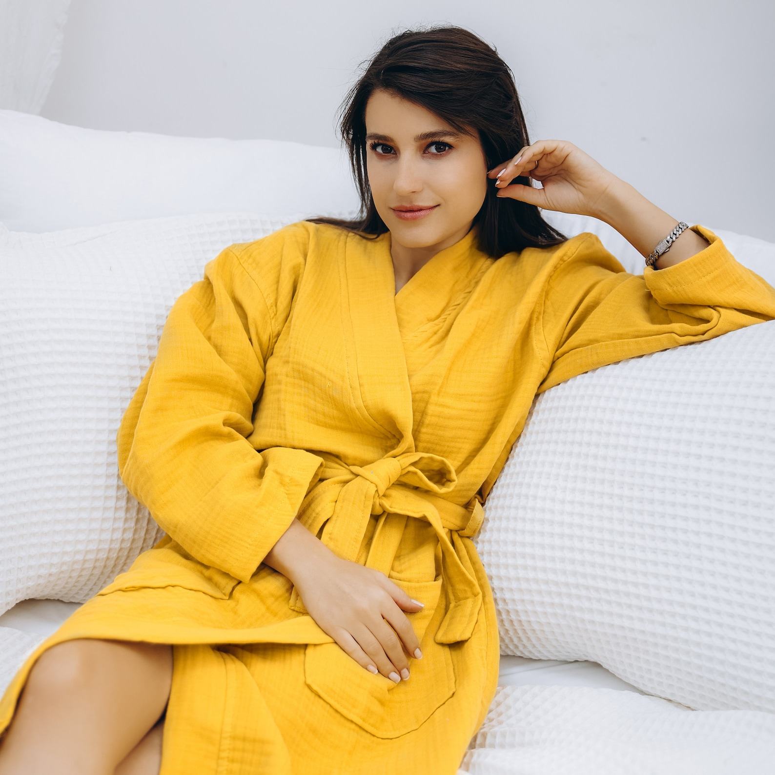 Organic Oversized Lightweight Muslin Robe The Epitome of Comfort and Style