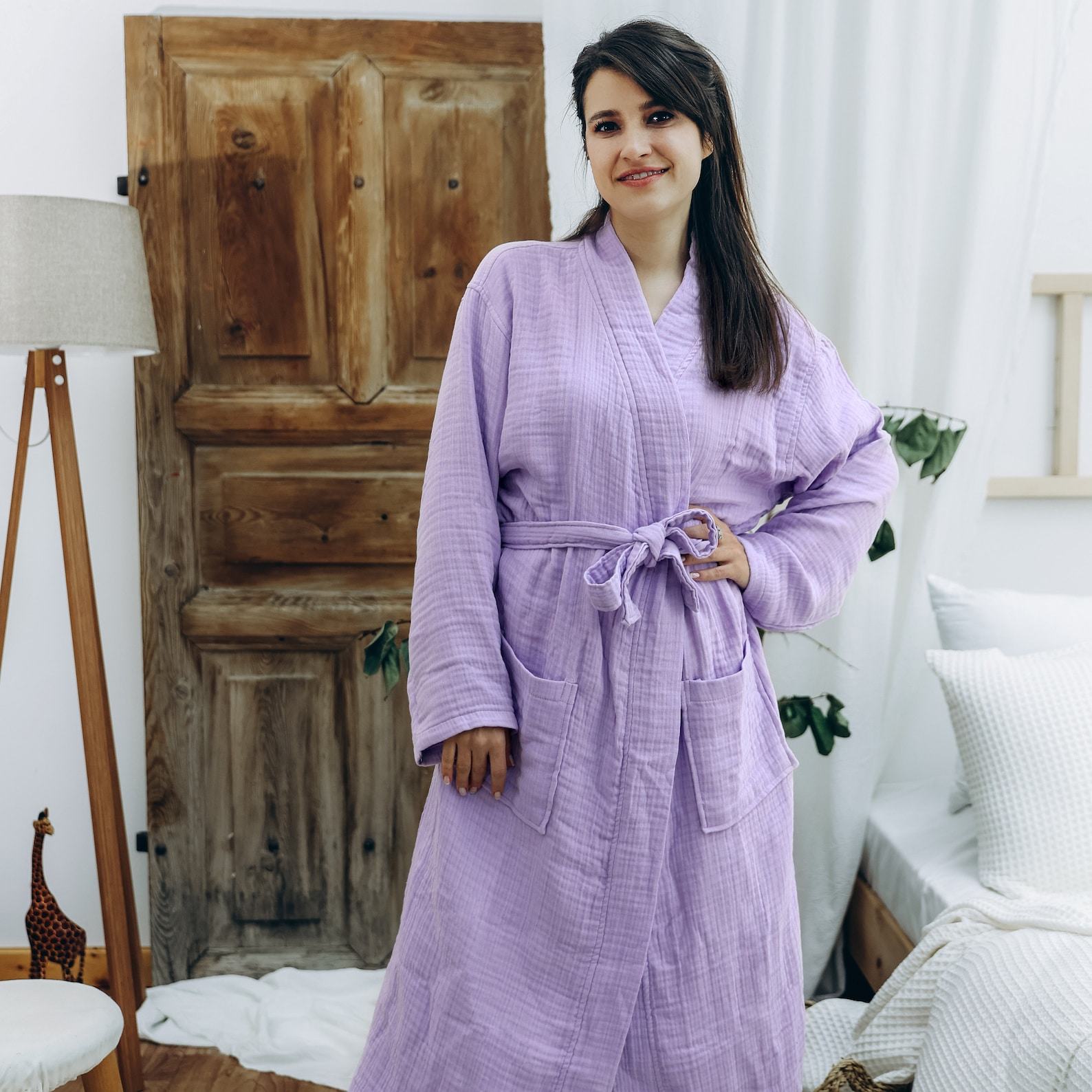 Organic Oversized Lightweight Muslin Robe The Epitome of Comfort and Style