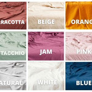 Organic Queen Linen Sheets Luxurious Comfort in a Rainbow of Hues