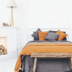 Organic Stonewashed Linen Throw Blanket Cozy Comfort for Your Home