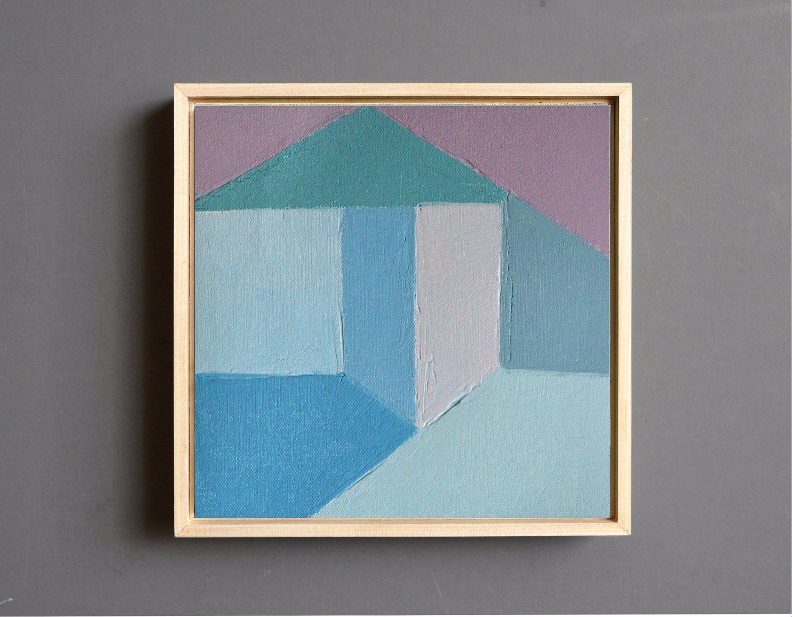 Original Geometric Canvas Painting Abstract Art for Modern Spaces - Image 3