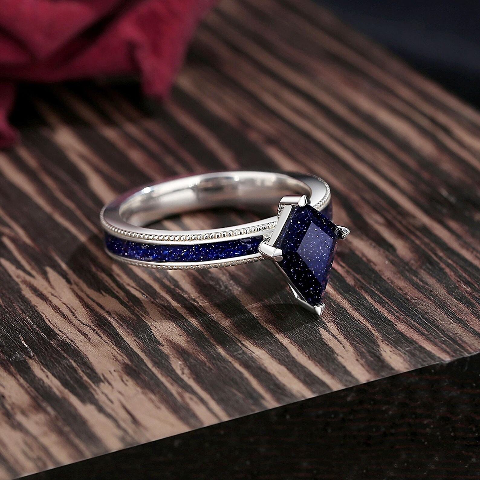 Orion Nebula Couple Rings Celestial Promise for Eternal Love