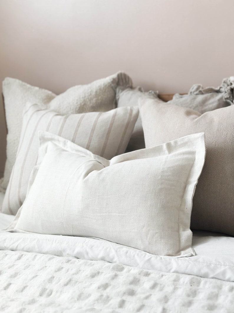 Orla Flange Edge Sand Cushion 50×30 Elevate Your Comfort and Style