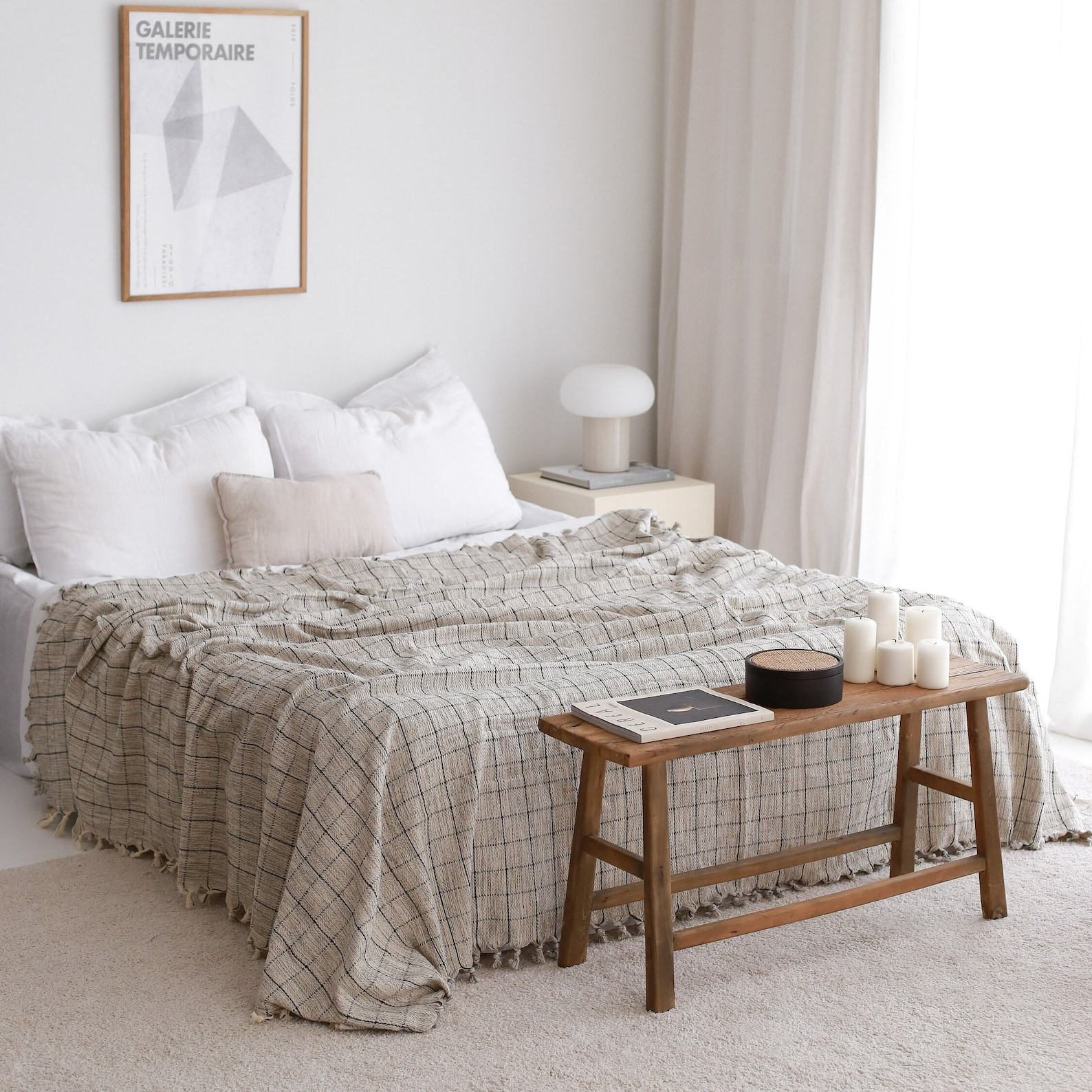 Oversized King Cotton Bedspread Cozy Comfort for Your Restful Nights