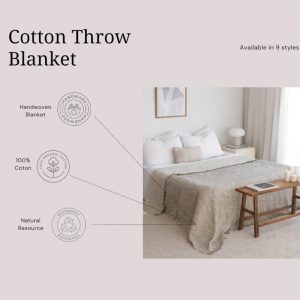 Oversized King Cotton Bedspread Cozy Comfort for Your Restful Nights