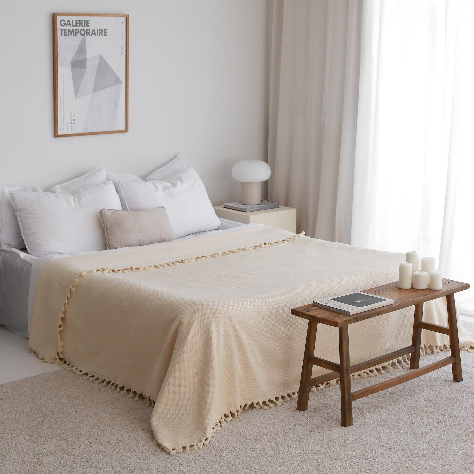 Oversized King Cotton Bedspread Cozy Comfort for Your Restful Nights