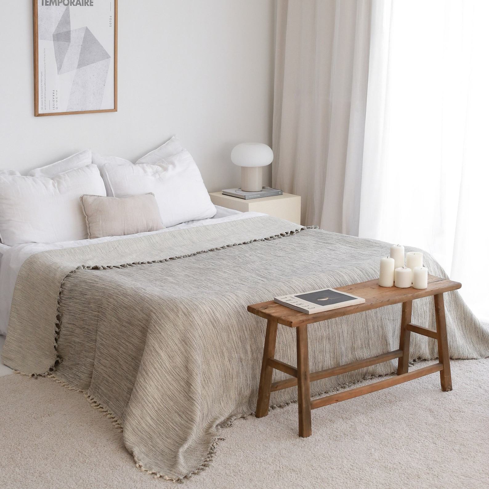 Oversized King Cotton Bedspread Cozy Comfort for Your Restful Nights