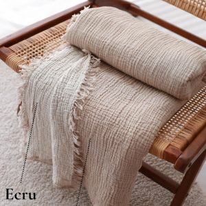 Oversized King Muslin Bedspread Luxurious Gauze Cotton Throw Blanket for Summer Comfort