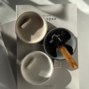 Palo Santo Holder Minimalist Concrete Burner for Incense, Meditation, and Yoga