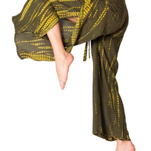 PANASIAM Culottes Sunshine Pants Flowy Tie-Dye Wrap Pants for Boho Style