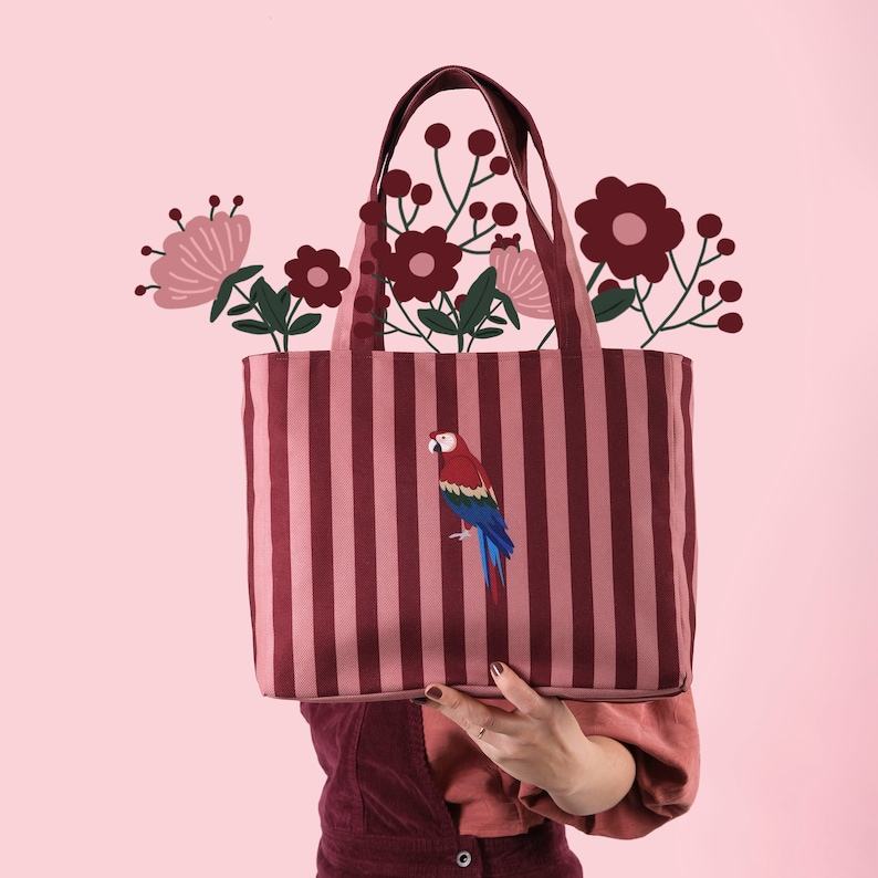 Parrot Paradise Unleash Your Inner Exotic with Our Vibrant Handbag