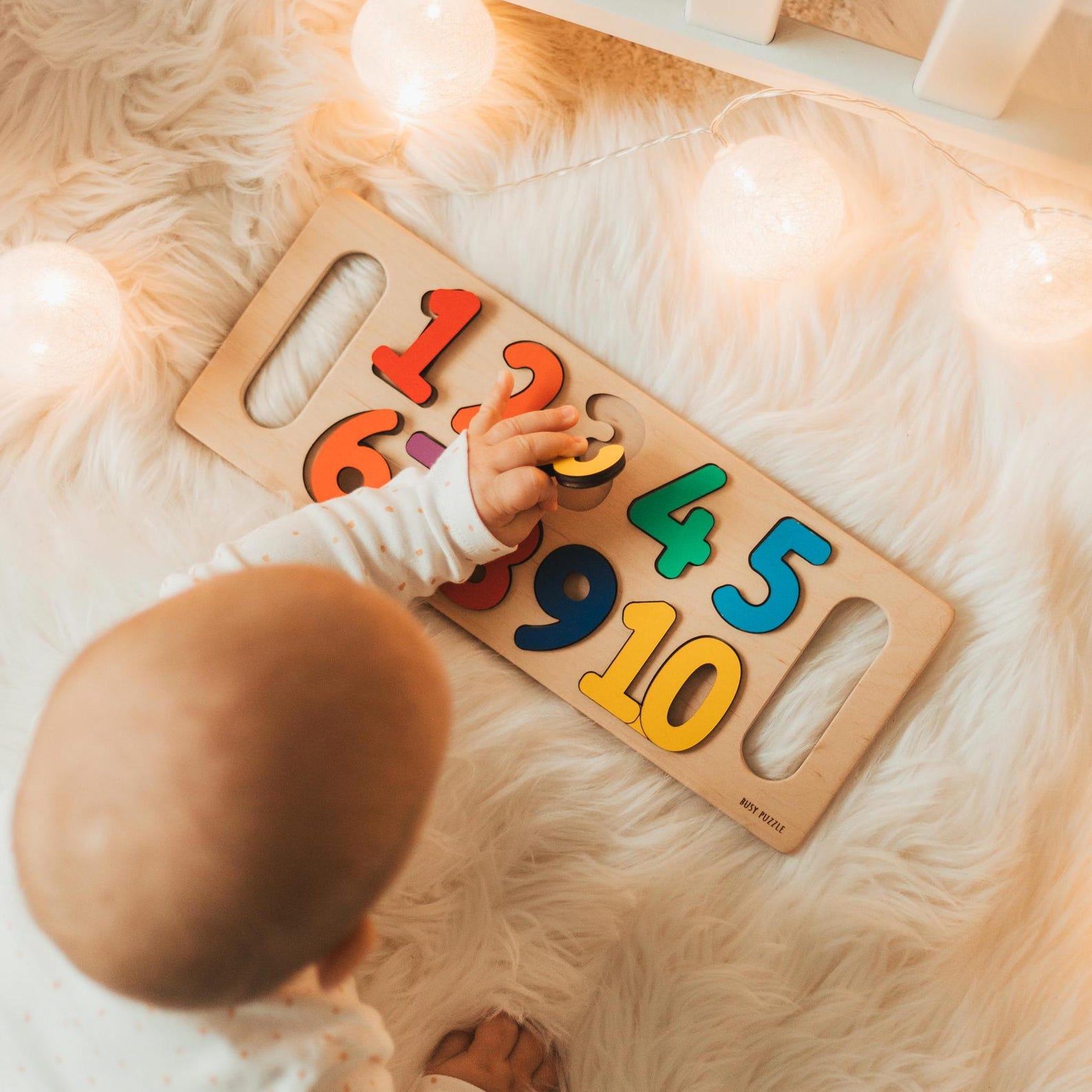 Pastel Numbers Puzzle for Girls  Educational & Fun Present – Ages 3+