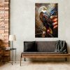 Patriotic Bald Eagle Canvas Print American Pride for Your Home or Office