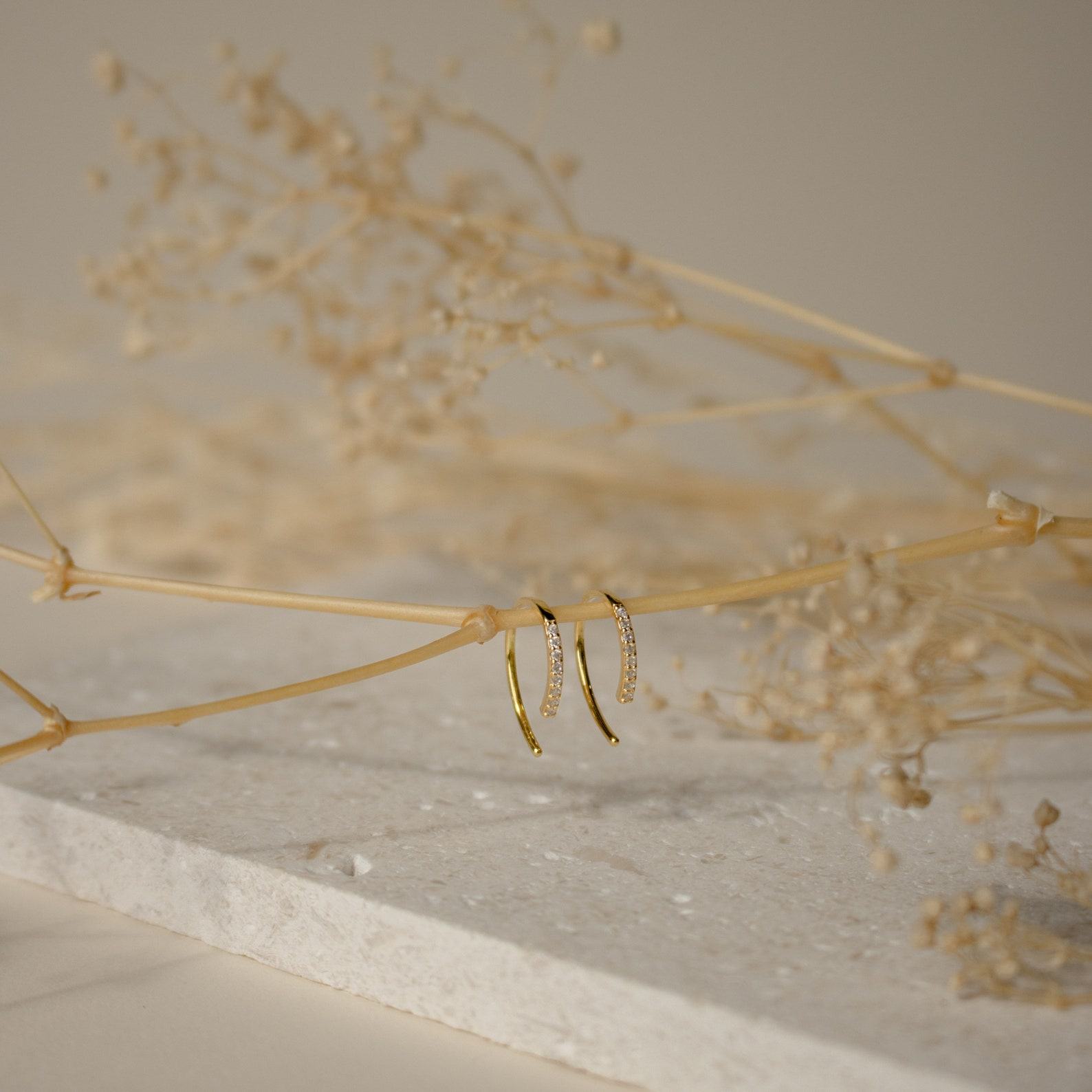 Pave Diamond Threader Earrings Elevate Your Earring Collection with Minimalist Elegance