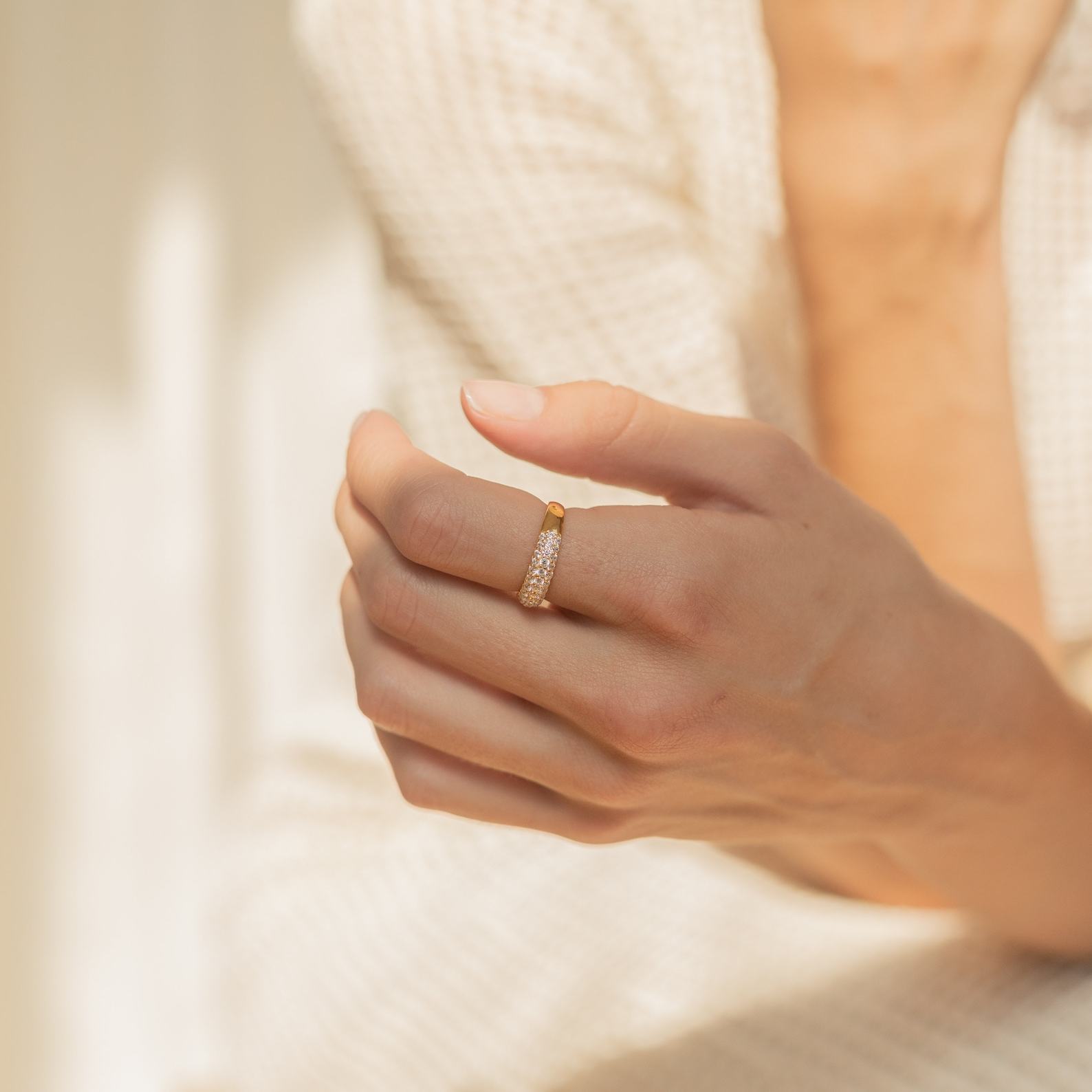 Pave Dome Eternity Band Timeless Elegance for Every Occasion