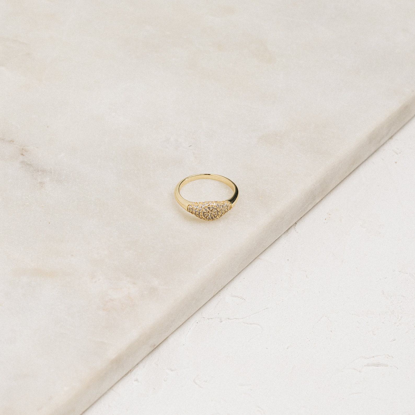 Pave Signet Ring A Must-Have Diamond Signet Ring for Your Pinky