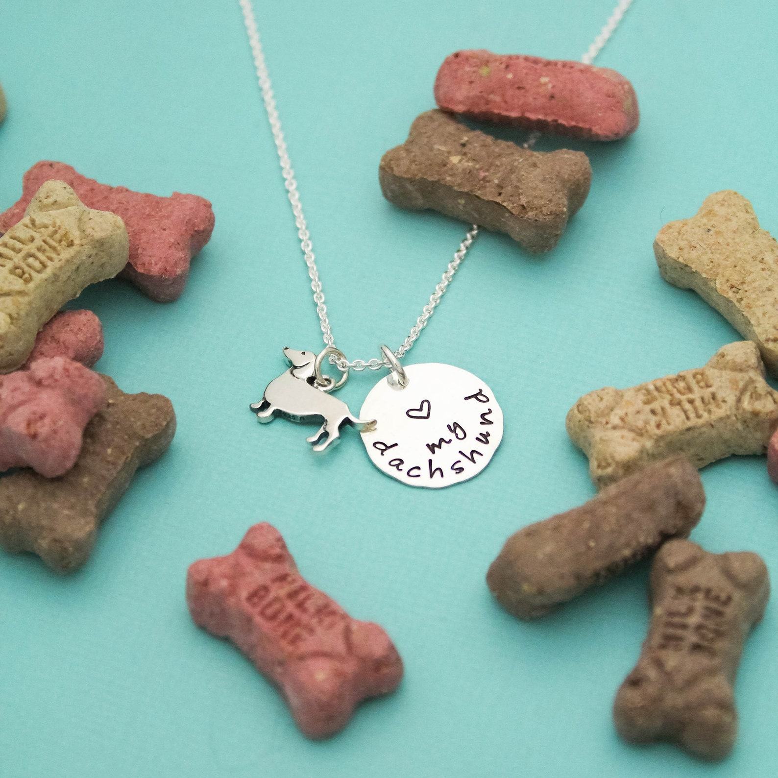 Paw-some Dachshund Necklace Sterling Silver Charm for Dog Lovers