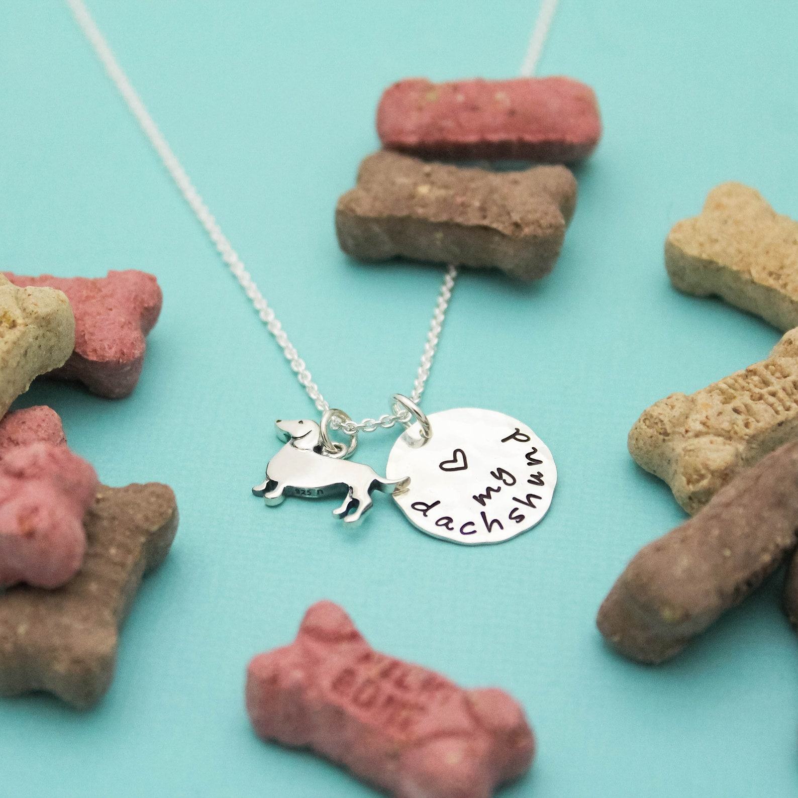 Paw-some Dachshund Necklace Sterling Silver Charm for Dog Lovers