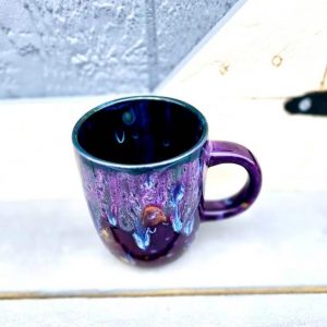 Peacock Purple Floral Fantasy Enchanting 16 Oz Mug for Tea, Coffee, and Unique Iteming