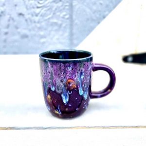 Peacock Purple Floral Fantasy Enchanting 16 Oz Mug for Tea, Coffee, and Unique Iteming