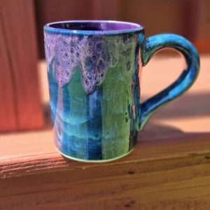 Peacock Purple Jumbo Mug 28 Oz of Enchanting Elegance, a Majestic Addition to Your Morning Ritual