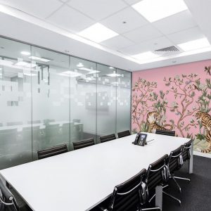 Peel and Stick Pink Pattern Wallpaper Transform Your Walls with Tiger Removable Vinyl Mural