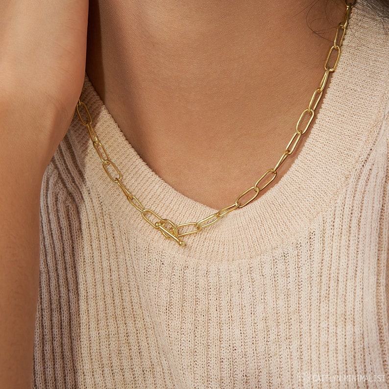 Perfect Layering Link Necklace Elevate Your Style with Minimalist Elegance