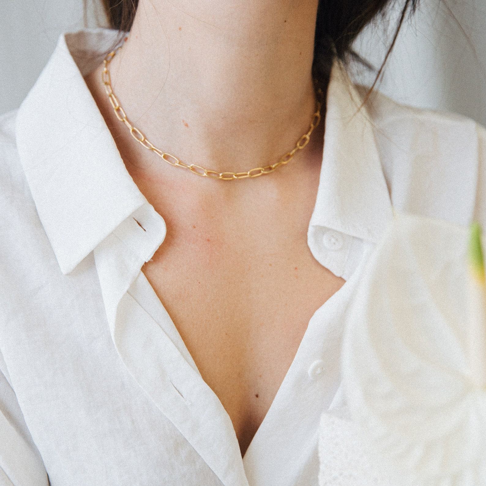 Perfect Layering Link Necklace Elevate Your Style with Minimalist Elegance
