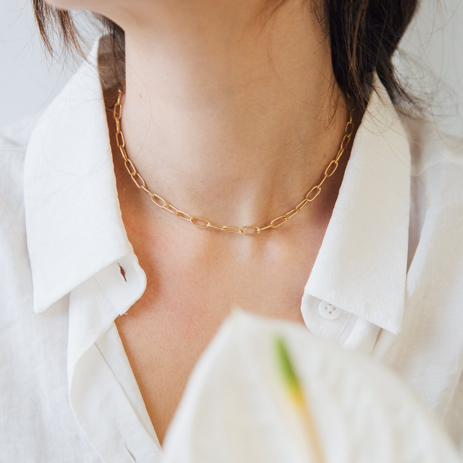 Perfect Layering Link Necklace Elevate Your Style with Minimalist Elegance