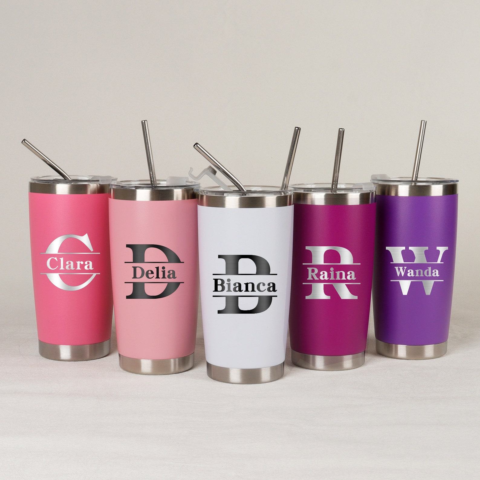 Personalized 20 oz Laser Engraved Tumbler Your Custom Name, Your Style