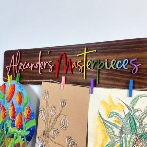 Personalized 3D Art Display Sign Immortalize Your Child’s Artistic Genius