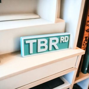Personalized 3D Printed Library Street Sign Bookshelf Sign A Bookish Haven for Bookworms