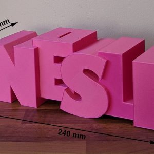 Personalized 3D Printed Money Box A Unique Christmas Item with Your Name