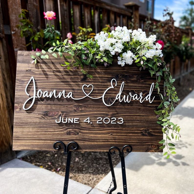 Personalized 3D Wedding Welcome Sign Elevate Your Grand Entrance with a Custom Masterpiece