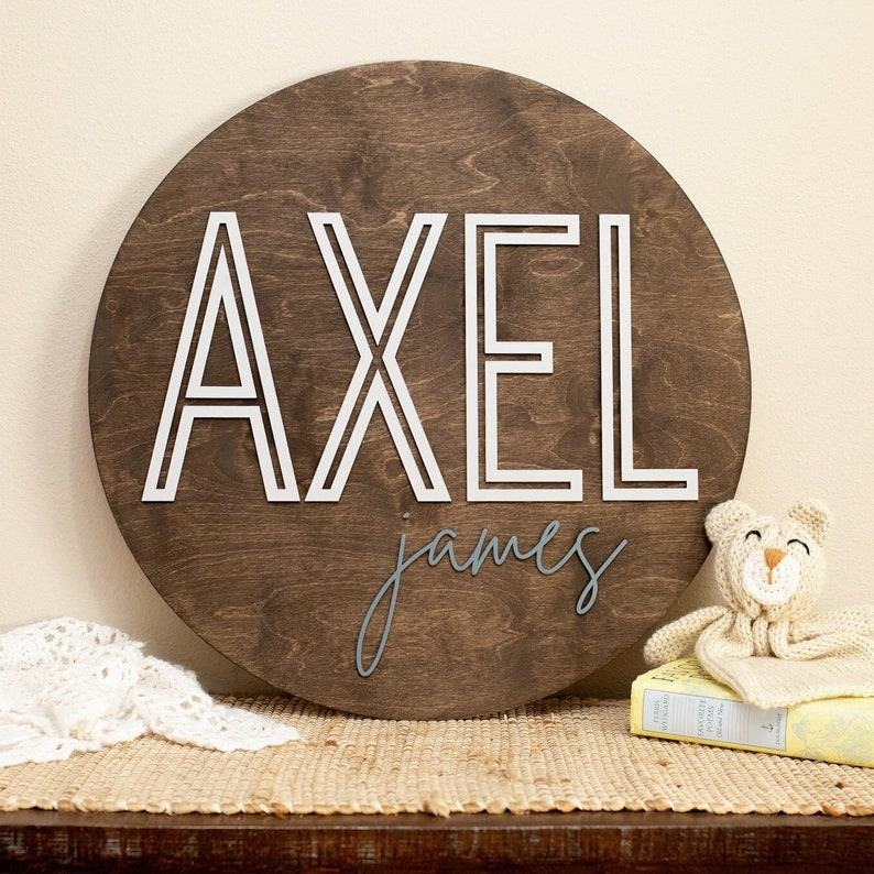 Personalized 3D Wooden Nursery Name Sign A Unique Touch for Your Little One’s Space
